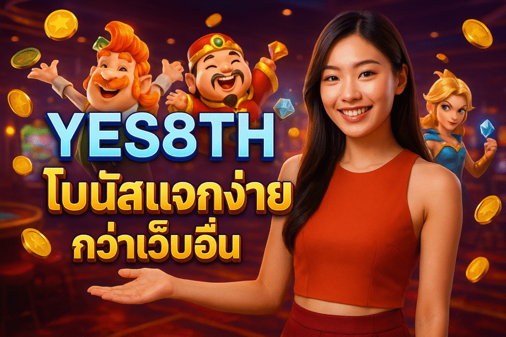 YES8TH โบนัสแจกง่ายกว่าเว็บอื่น