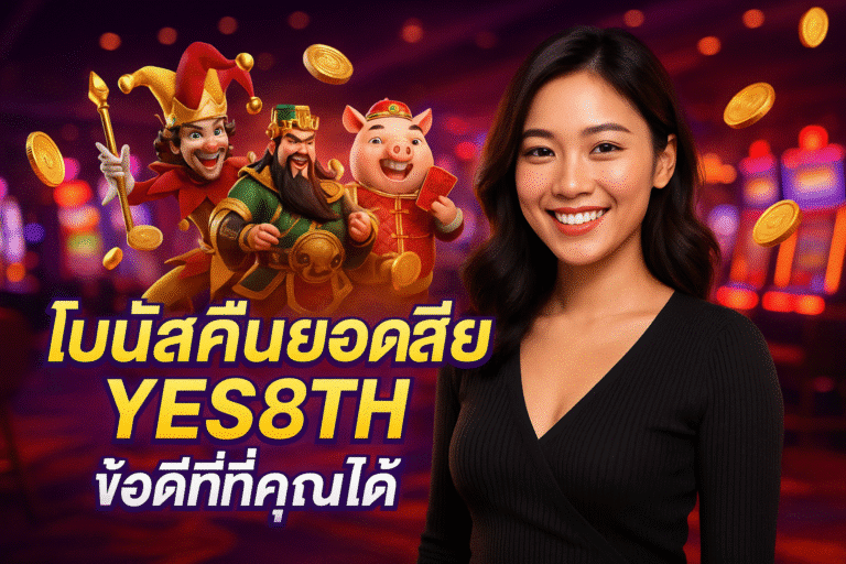 โบนัสคืนยอดเสีย YES8TH ข้อดีที่คุณได้